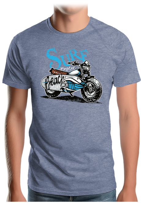 T-Shirt Homme Les motard aiment le surf