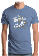 T-Shirt Homme Vélo Chasseur de Col Lautaret Galibier
