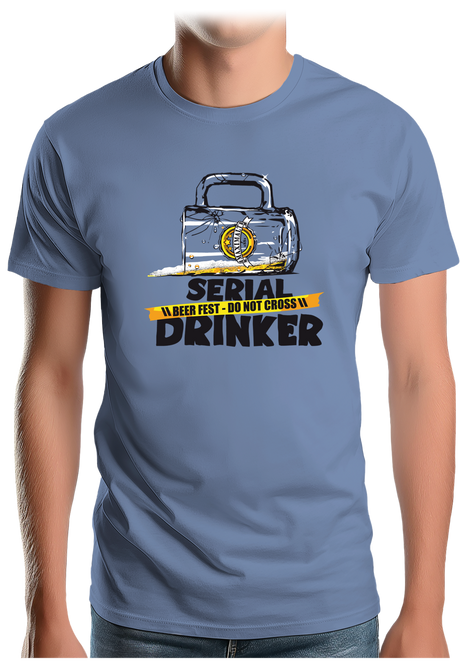 T-Shirt Homme Alcool serial drinker