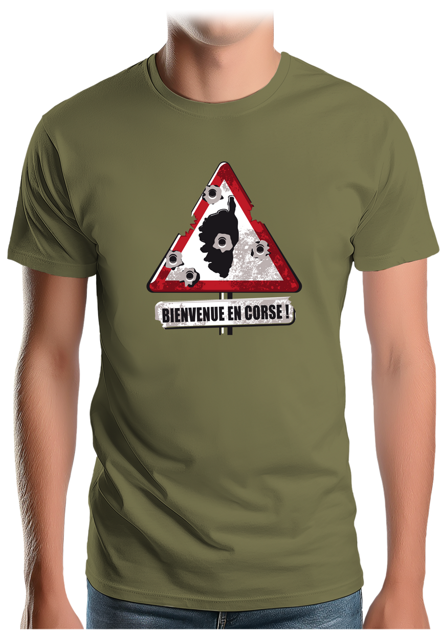 T-Shirt Homme Bienvenue en Corse !