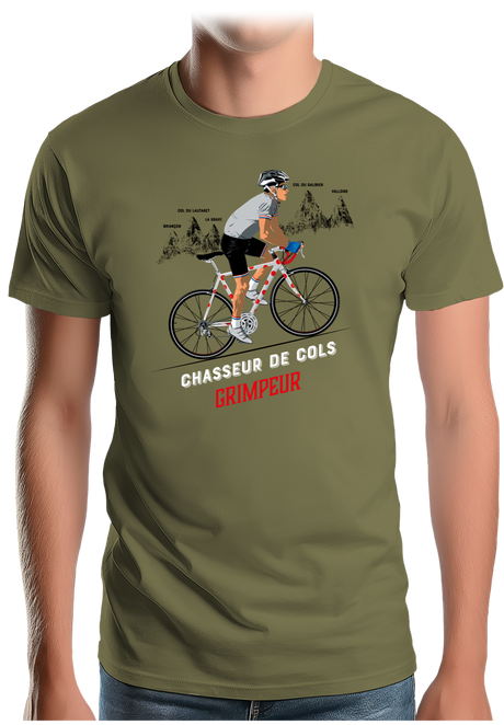 T-Shirt Homme Meilleur grimpeur en chasseur de col