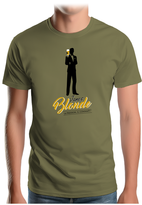 T-Shirt Homme Bière made in James Blonde