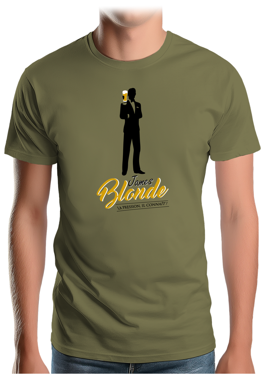 T-Shirt Homme Bière made in James Blonde