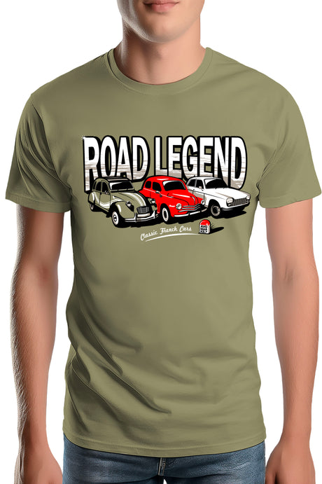 Tee-Shirt Homme Road Legend renault peugeot