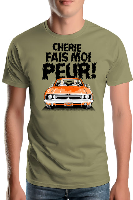 Tee-Shirt Homme Chérie fais moi peur