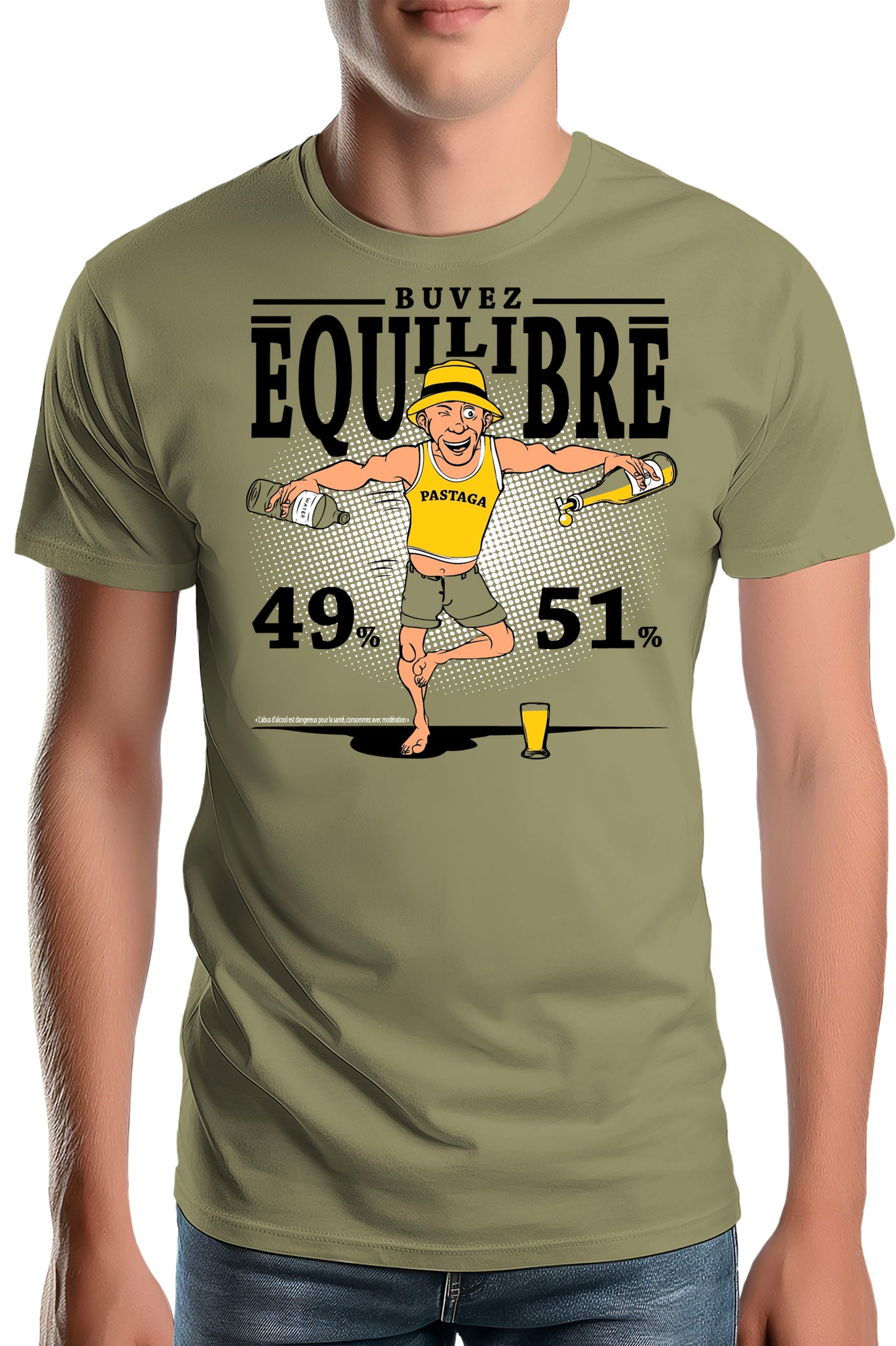 Tee-Shirt Homme Pour un pastis equilibré