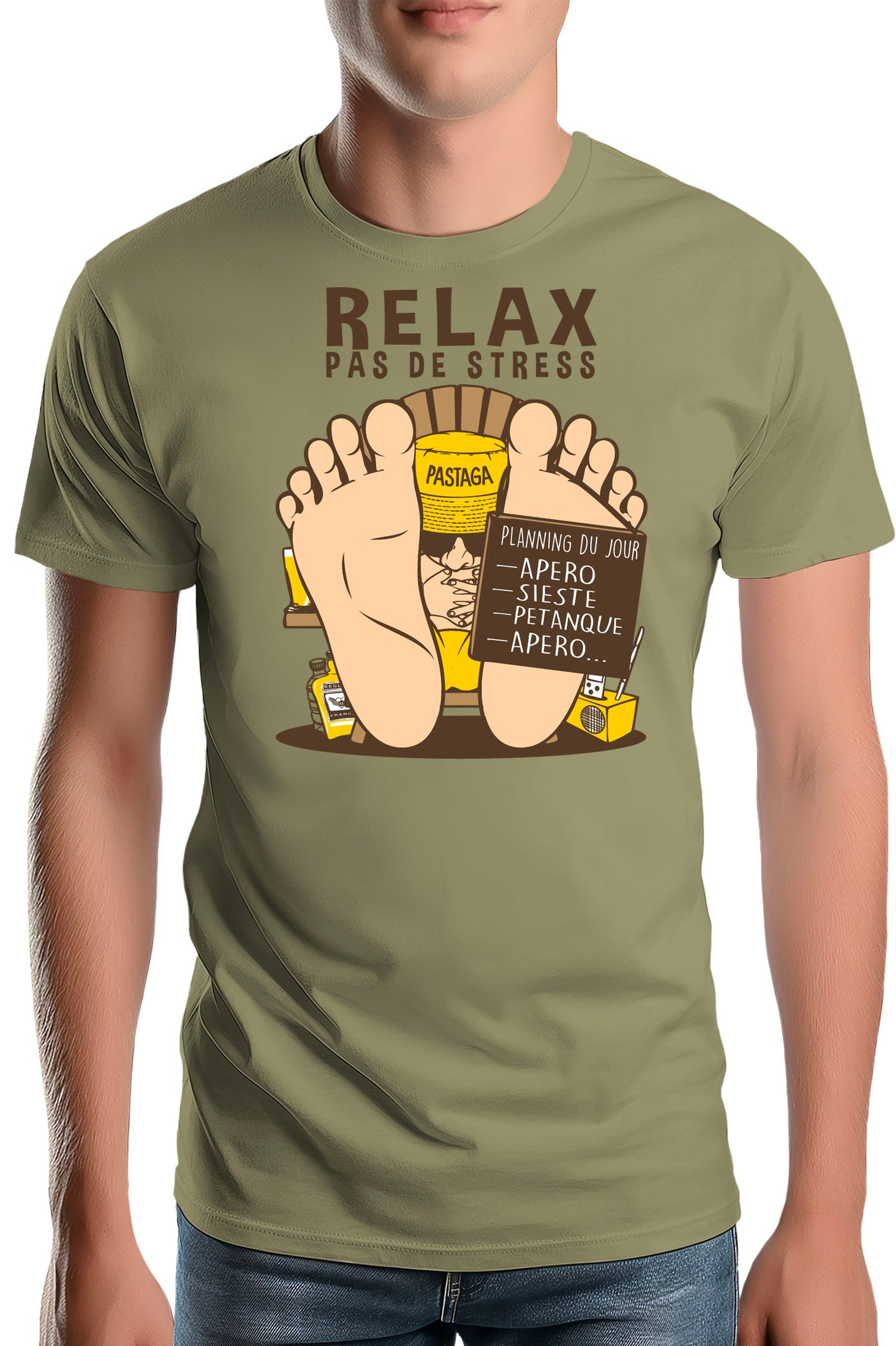 T-Shirt Homme Relax pas de stress