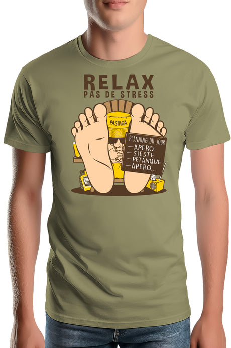 T-Shirt Homme Relax pas de stress
