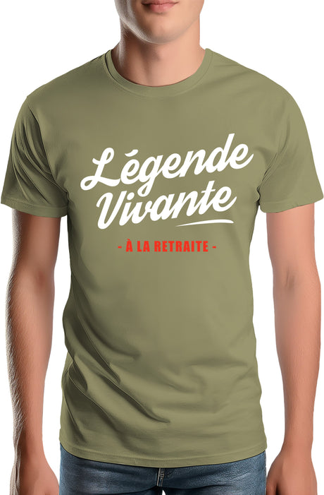 Tee-Shirt Homme Légende vivante à la retraite