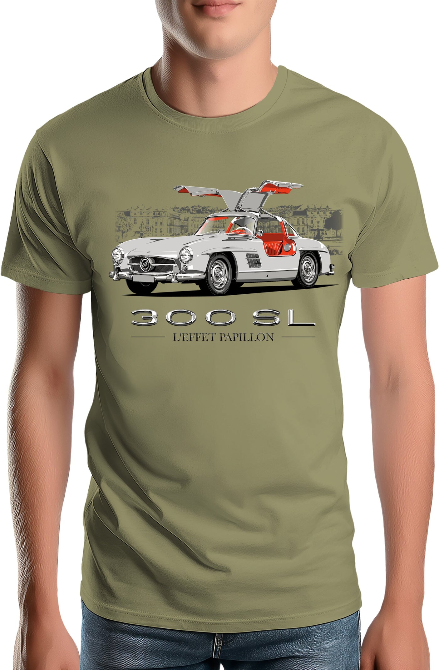 T-Shirt Homme 300 SL effet papillon