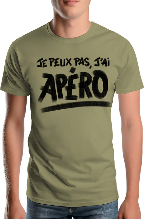 Tee-Shirt Homme Je peux pas, j'ai apéro
