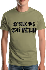 Tee-Shirt Homme Je peux pas, j'ai vélo