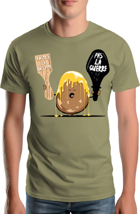 T-Shirt Homme La raclette pas la guerre