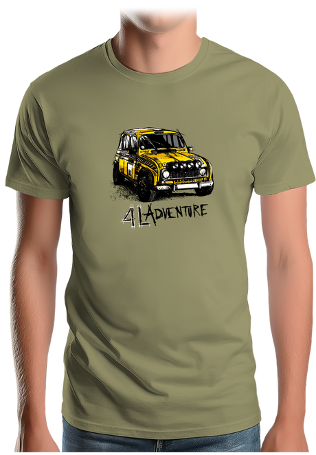 T-Shirt Homme L'aventure en voiture 4L