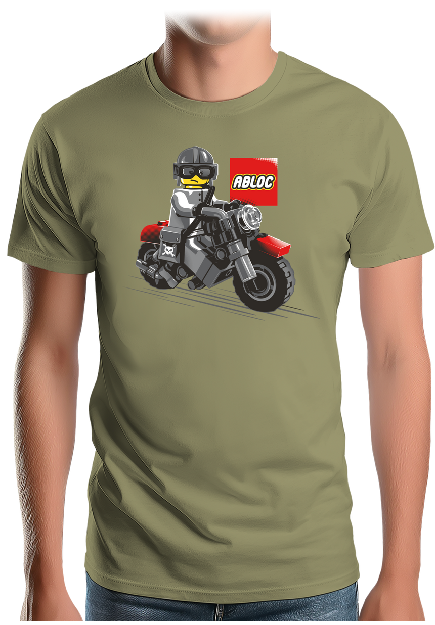 T-Shirt Homme Moto de construction ABLOC