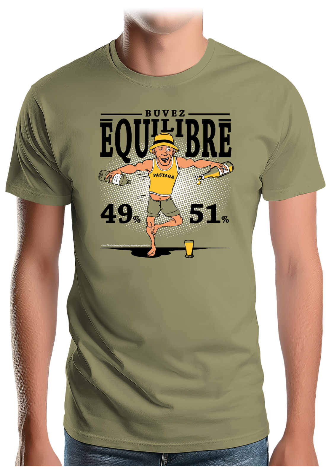 T-Shirt Homme Pour un pastis équilibré