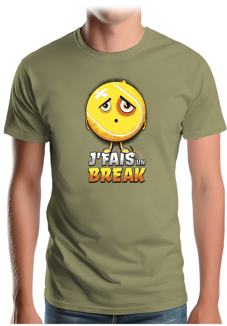 T-Shirt Homme Balle je fais un break