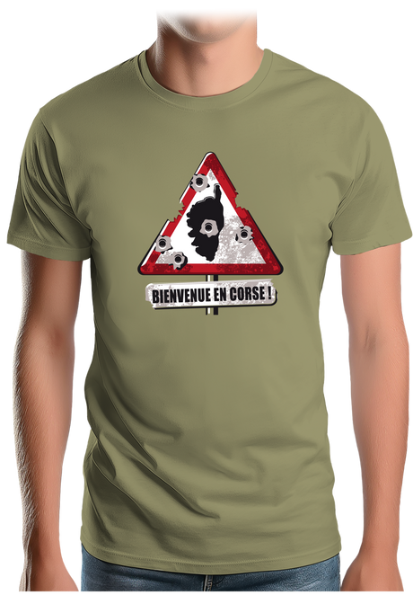 T-Shirt Homme Bienvenue en Corse !