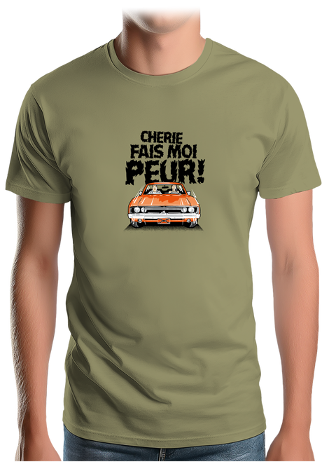 T-Shirt Homme Chérie fais moi peur