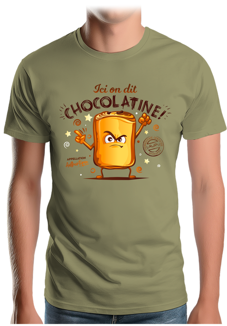 T-Shirt Homme Ici on dit chocolatine !