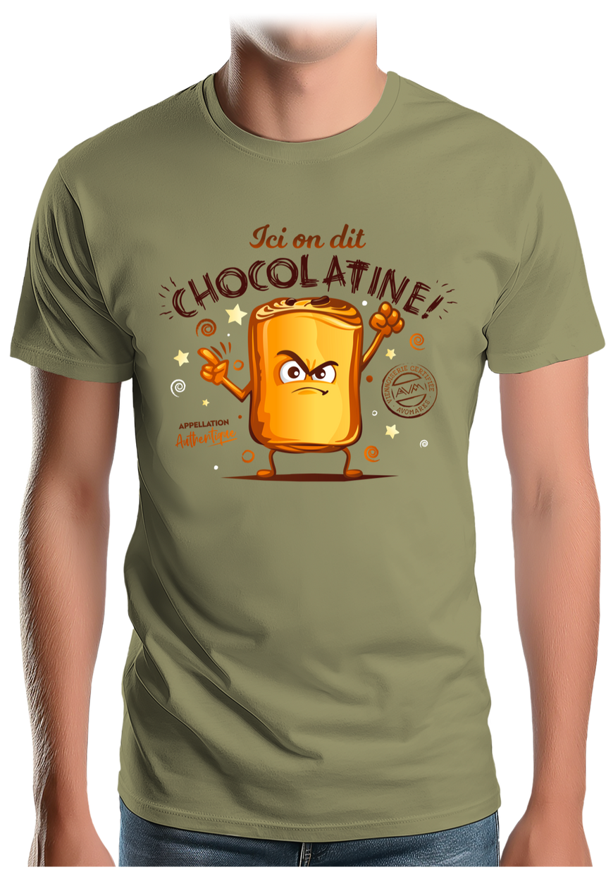 T-Shirt Homme Ici on dit chocolatine !