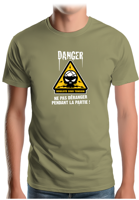 T-Shirt Homme Bouliste sous tension