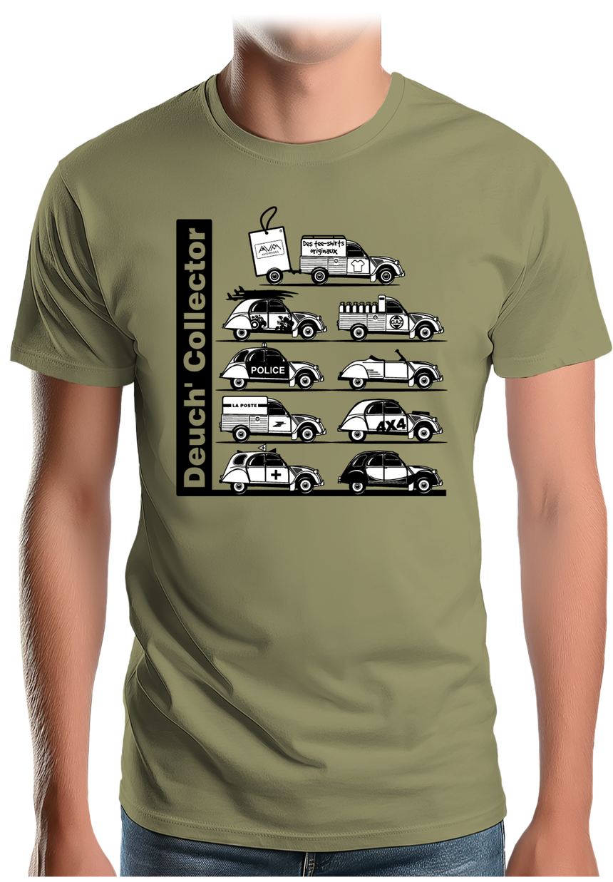 T-Shirt Homme Voiture 2CV Collector