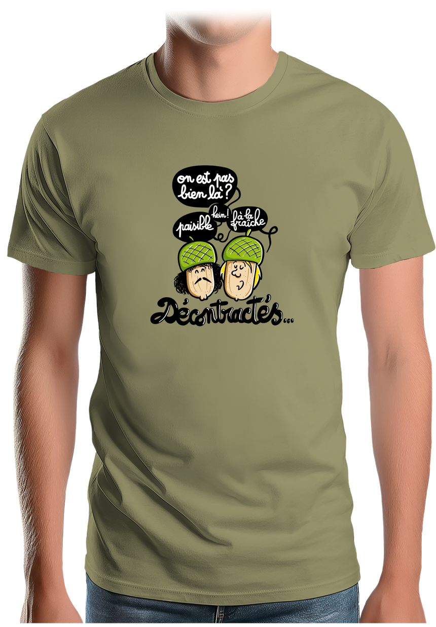 T-Shirt Homme Glands Décontractés