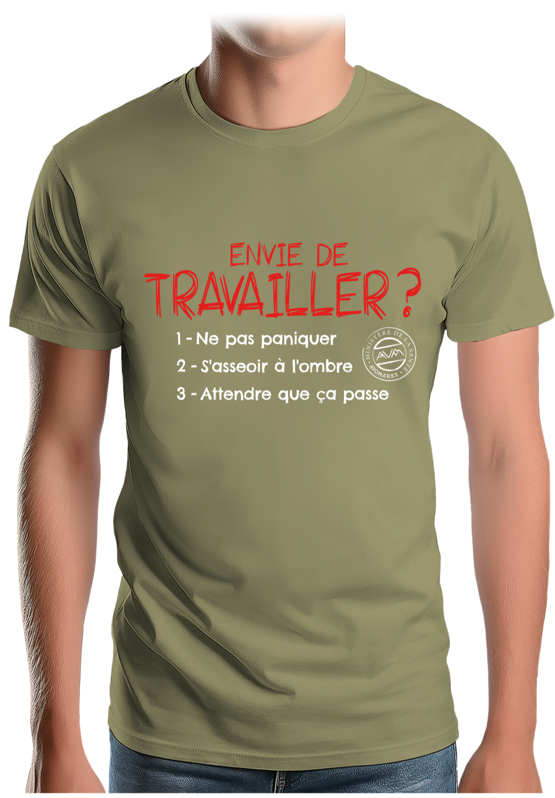 T-Shirt Homme Pas envie de travailler