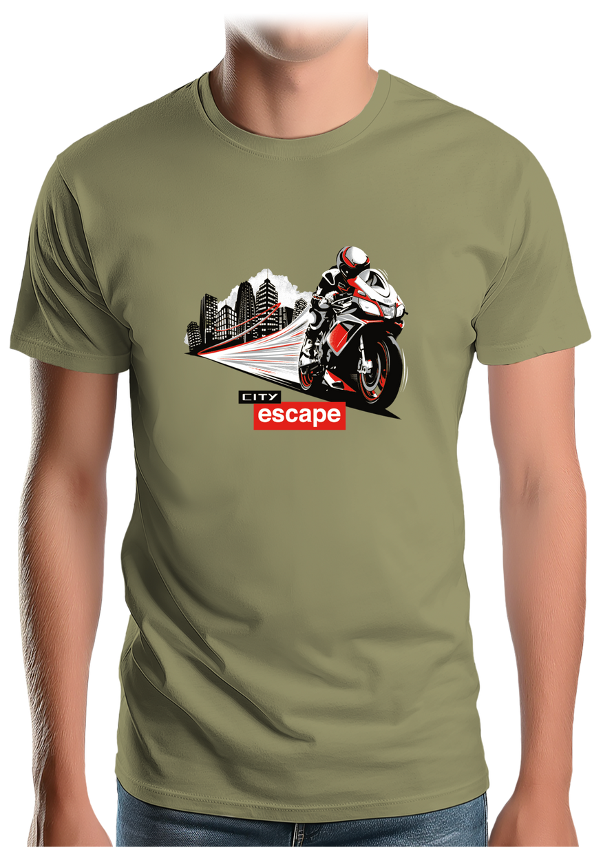 T-Shirt Homme Milan city escape en moto