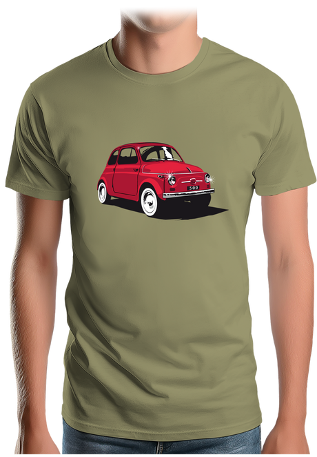 T-Shirt Homme Voiture Italienne 500 Luxe