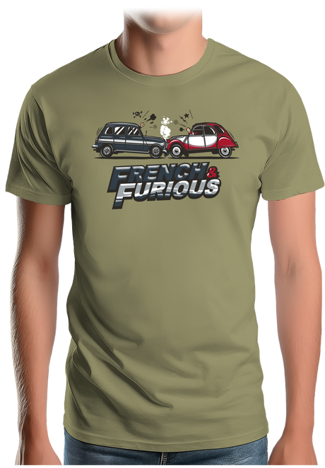 T-Shirt Homme French & Furious 4L contre deuch