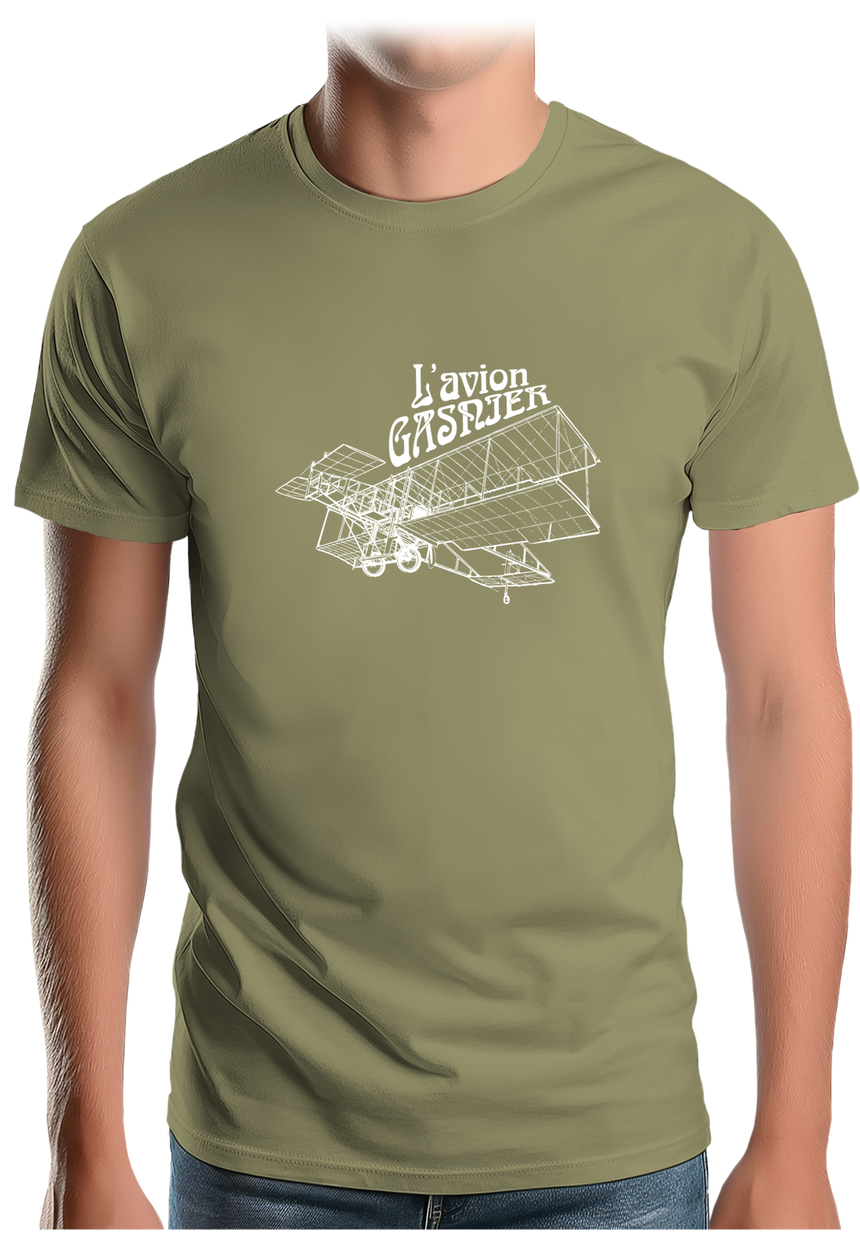 T-Shirt Homme Avion Rene Gasnier