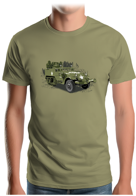 T-Shirt Homme Véhicule de militaire
