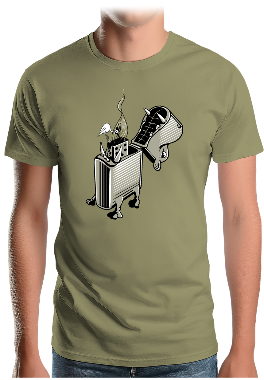 T-Shirt Homme Hippopotame chez son dentiste