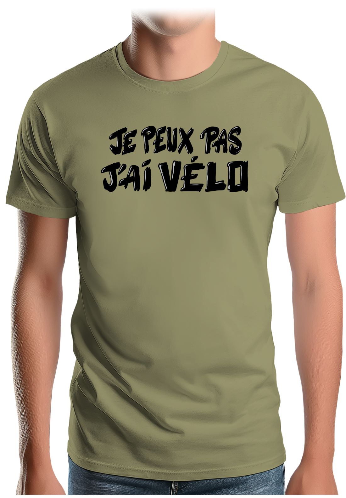 T-Shirt Homme Je peux pas, j'ai vélo