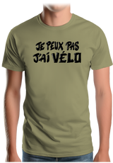 T-Shirt Homme Je peux pas, j'ai vélo