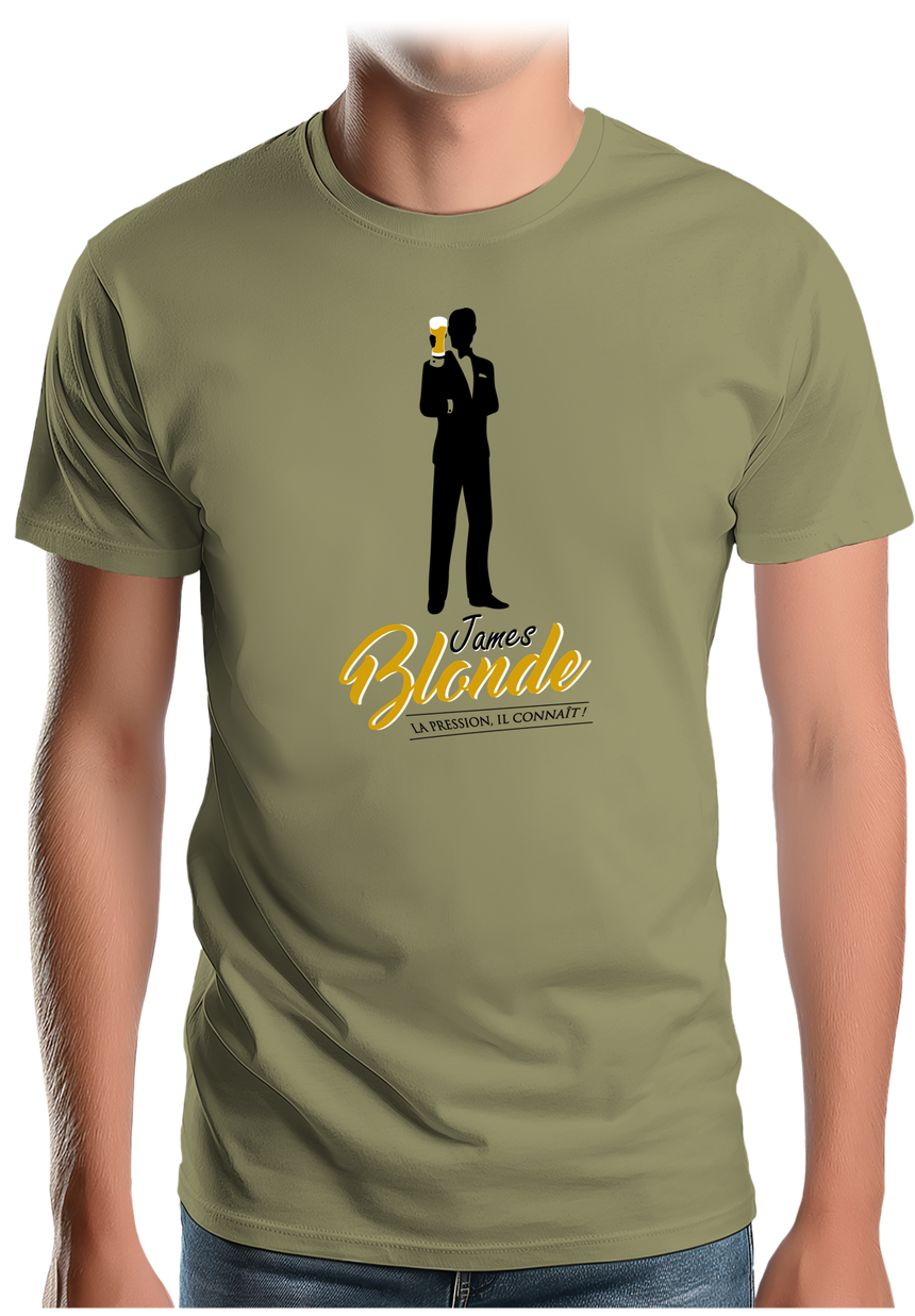 T-Shirt Homme Bière made in James Blonde