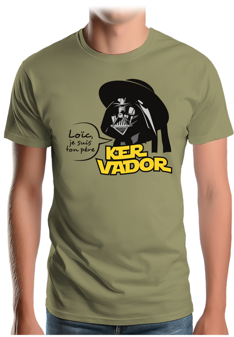 T-Shirt Homme Kervador Et Son Fils Loic en Bretagne