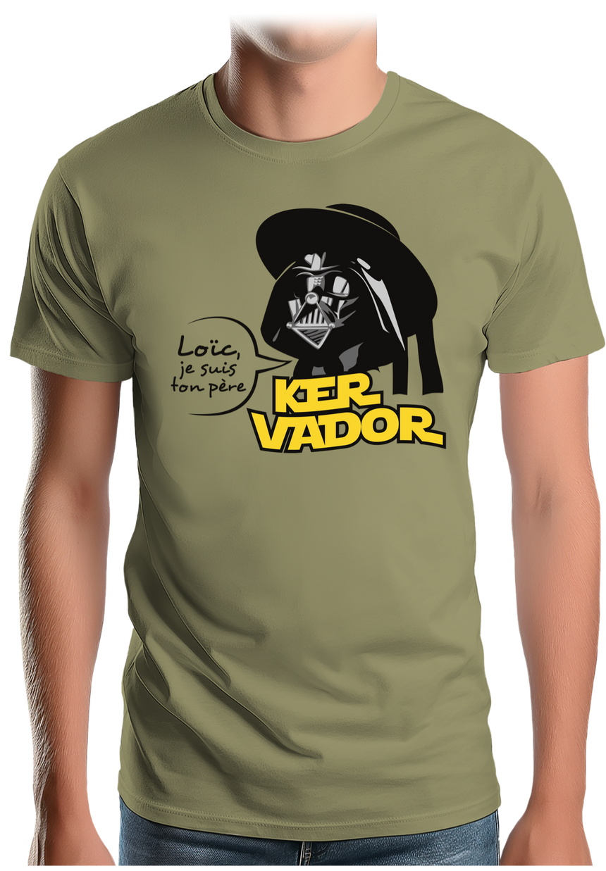 T-Shirt Homme Kervador Et Son Fils Loic en Bretagne
