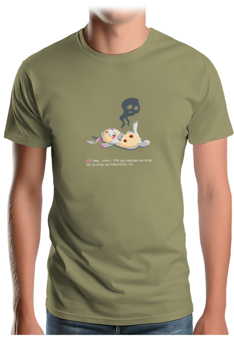 T-Shirt Homme Pan ! Lapin Couché