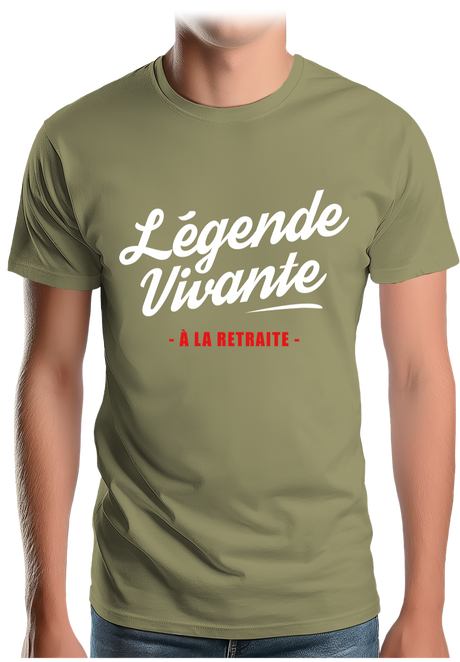 T-Shirt Homme Légende vivante à la retraite