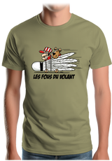 T-Shirt Homme Les fous du Volant de badminton