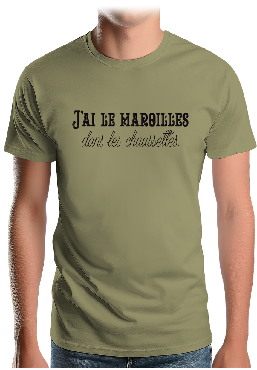 T-Shirt Homme J'ai le maroilles dans les chaussettes