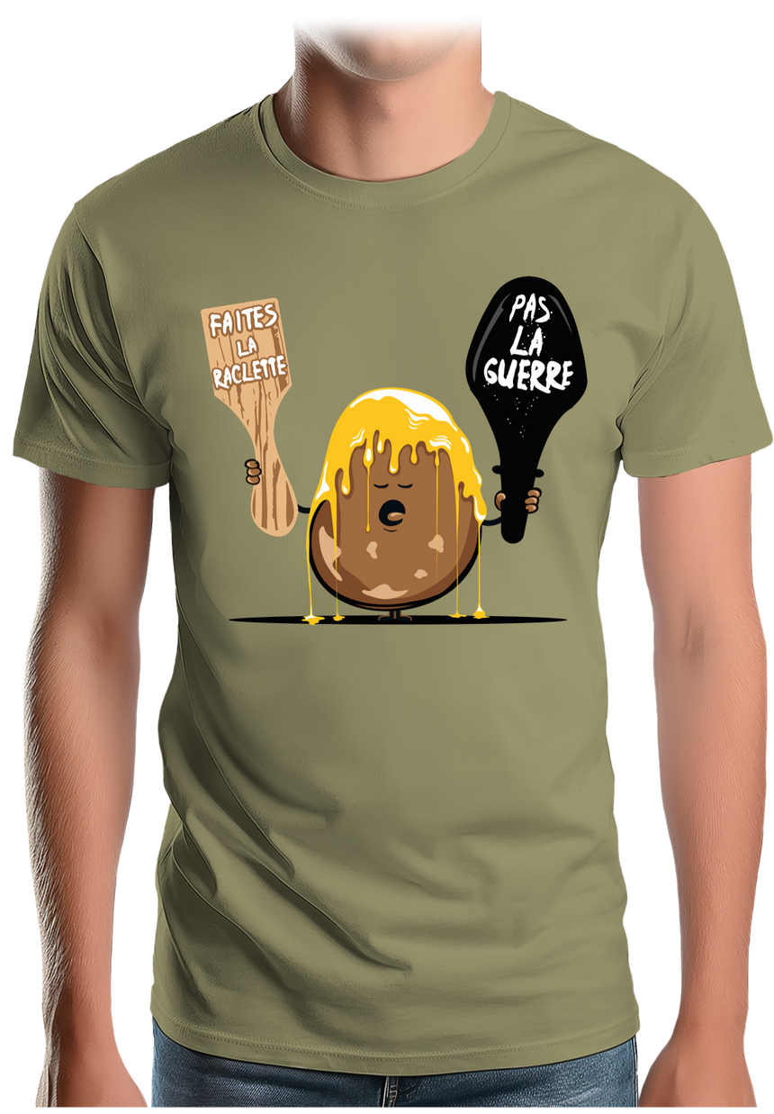 T-Shirt Homme La raclette pas la guerre