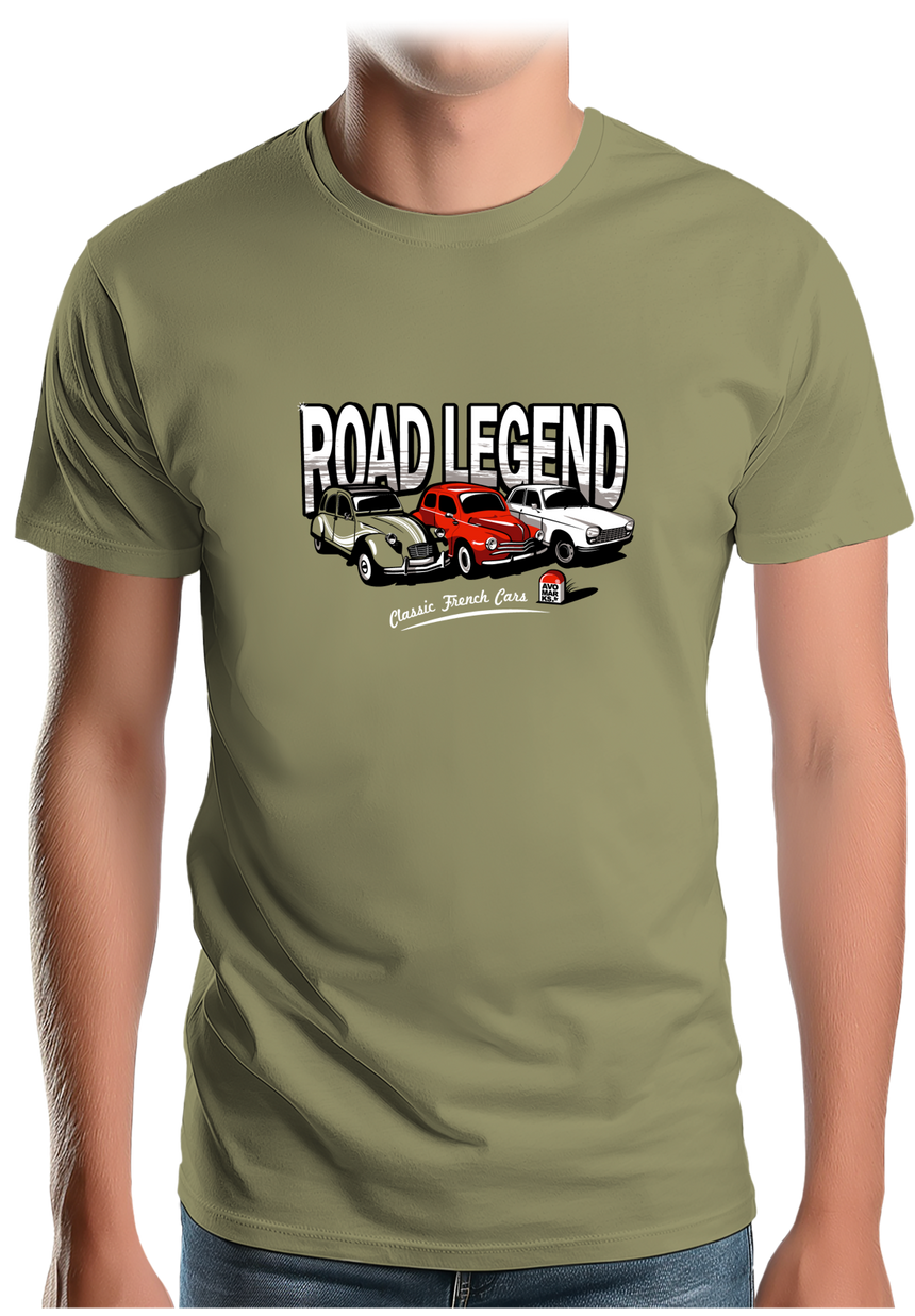 T-Shirt Homme Voiture Road Legend