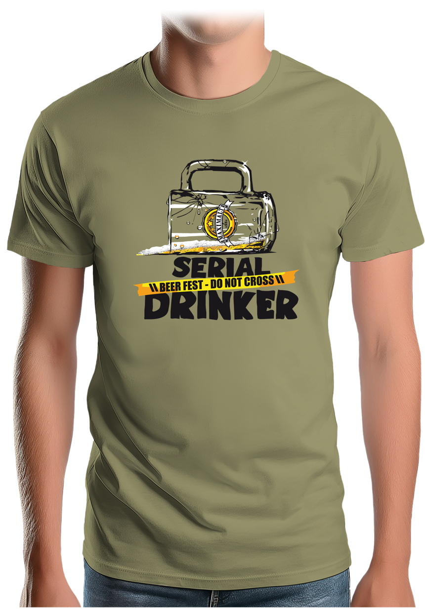 T-Shirt Homme Alcool serial drinker