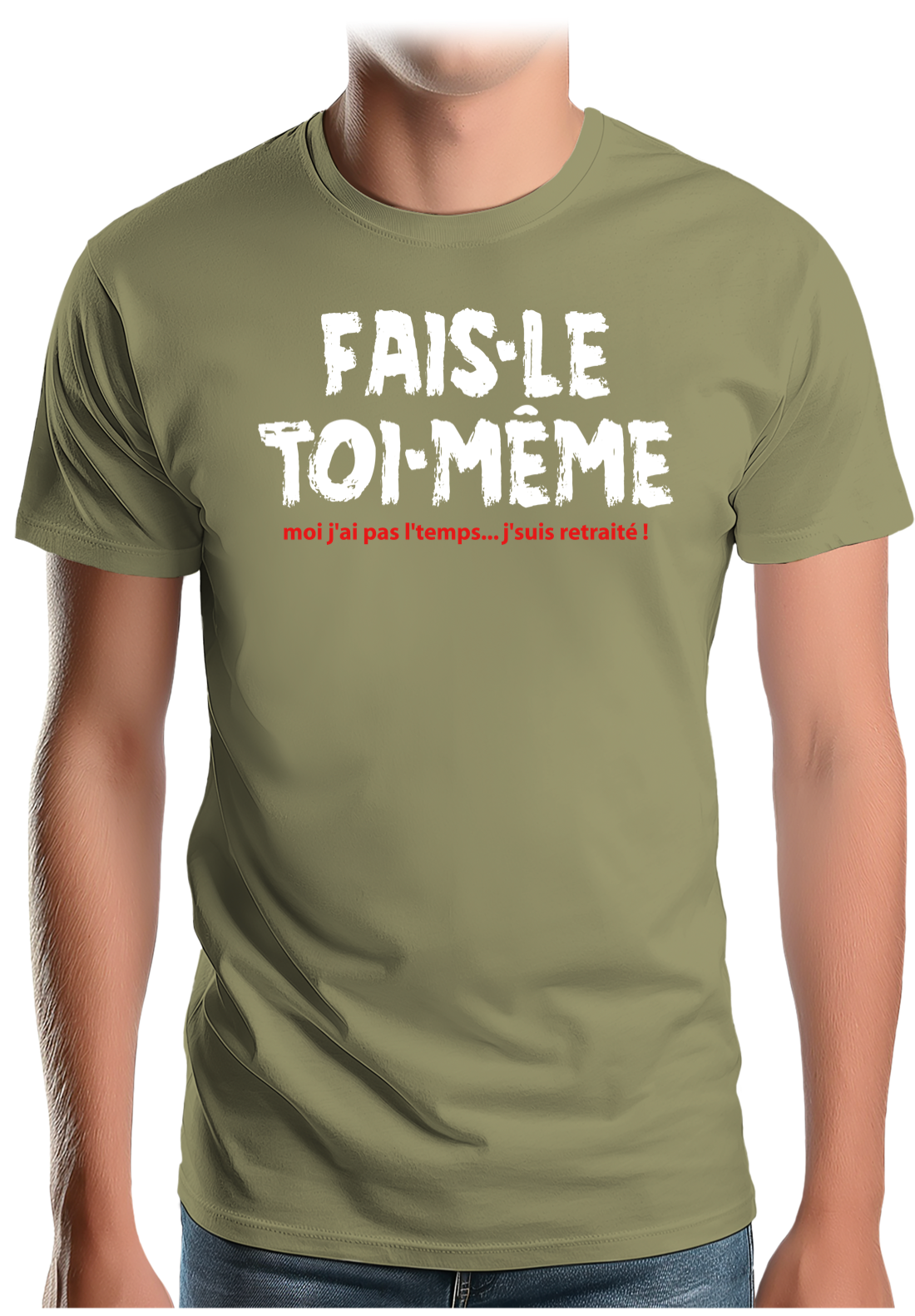 T-Shirt Homme Fais le toi même moi je suis à la retraite