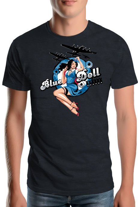 Tee-Shirt Homme Pin Up Avec Avion