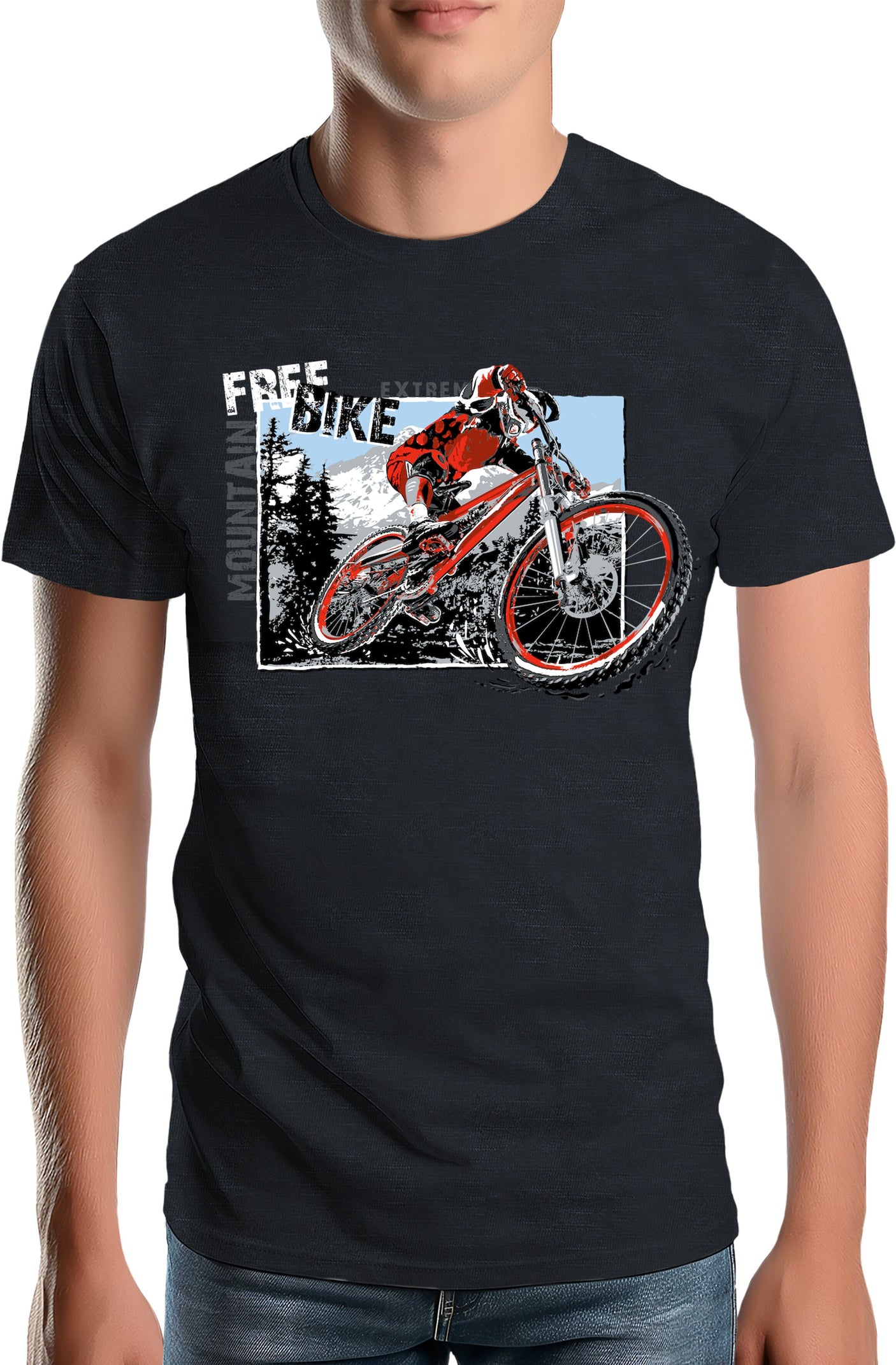 Tee-Shirt Homme Mountain Bike velo